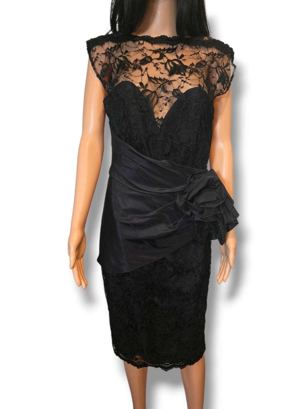 🖤Vintage Black Lace Cocktail Dress